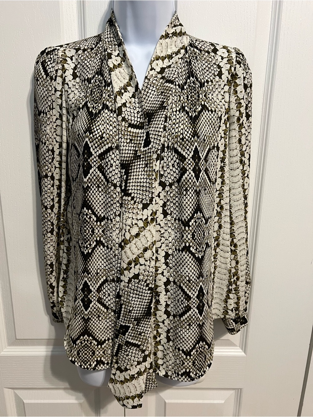 J. Crew Snake-Print Blouse